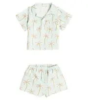 [The New Society] The New Society Baby Palm Spring shirt and shorts set M 3 blue