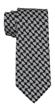 Etro Milano Black White Bowties Patterned Tie