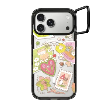 iPhone 17 Pro Max Impact Ring Stand Case MagSafe Compatible DAISY LOVES TULIP
