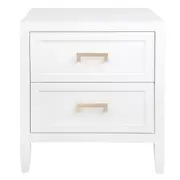 Soloman Bedside Table - Large White