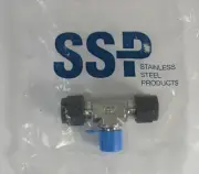 SSP ISSU6MBT4 Male Branch Tee 3/8 Tube x 1/4 NPT 316 SS (6-6-4 SBZ-SS)