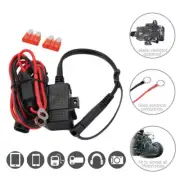 New Motorcycle Dirt Bike SAE to USB Adaptor Phone Charger Extension Cable Black