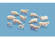 Peco Sheep and lambs OO Gauge Model Railway 5110