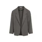 [Fear Of God] Fear Of God-Willow Grey Lyocell Unlined California Blazer-Uomo S STAND