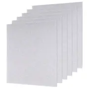 6Pcs Silver Glitter Acrylic Sheets 1/8" Thickness 8" x 8" PMMA Sheets