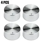 4pcs Gas Stove Knobs Abrasion-resistant Switch Control Cooktop Metal Cooker Oven