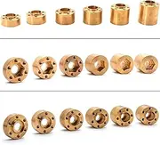 Modification Accessories Brass Hex Hub Widen Adapter for 1/10 RC Crawler 1.9 2.2Inch Wheels Rim Axial SCX10 TRX4(9mm)