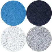 Trivets/Potholders 4 Set Cotton Thread Weave Trivets for for Hot Pots and