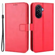 Crazy Horse Case for Huawei nova Y70 4G/nova Y70 Plus 4G,Wallet Feature Phone Cover Shell