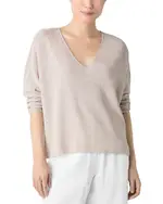 Eileen Fisher Linen Cotton V Neck Sweater