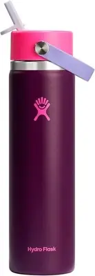Hydro Flask 24 Oz Wide Flex Straw Cap Bottle, Leakproof, Stainless Steel