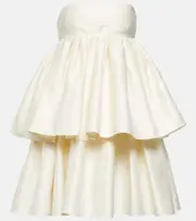 [Rotate] Rotate Strapless twill minidress AU 4 white