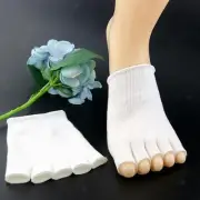 Gel Lined Compression Toe Separating Sock for Dry Hard Cracked Skin