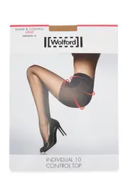 Wolford Individual Control-top 10 Denier Tights - Sand - L L