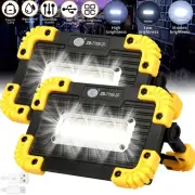 Rechargeable COB LED Work Light Spotlight Floodlight Camping Emergency Flashligh