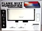 Tech2 Flame Mist Humidifier with 2 USB Charging Ports, White
