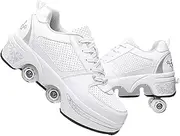 Shoes with Wheels for Girls Roller Skates Children Quad Skates Hidden Wheel for Sports Shoes as Christmas and Birthday Gifts