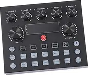 JOINPAYA External Sound Card Voice Changer Live Dj Equipment Colorful Led Light Effects for Singing and Broadcasting