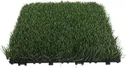GALPADA Artificial Grass Rug Realistic Fake Grass Flooring Interlocking Turf Squares for Garden Backyard Outdoor Landscaping Portable Versatile for Patio Decoration