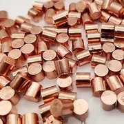 1kg Copper Element Cylindrical Pellets，6mm, 99.99% High Purity Metal Cu, for Elemental Sample Collection, Classroom Demonstrations, Scientific Research and Laboratory Experimental Projects