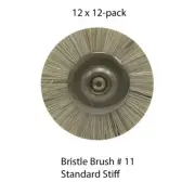 Dental Lab 144-pack (12 x 12/box) size #11 Stiff Bristle Brushes New