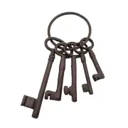 Antique Decor Skeleton Keys, Vintage Cast Iron Keys, Pirate Treasure Chest Ke...