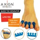 1 Pair Axign Wide 5 Toe Based Separator Medical Silicone Bunion Pain Relief Spac