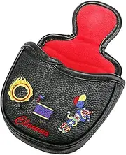 Mallet Putter Headcover - PU Waterproof Magnetic Golf Putter Headcover with Clown Pattern - Sports Fan Equipment for Kids, Family, Friends, Home