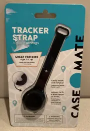 Case-Mate TRACKER STRAP for Apple AirTag - Black. Great For Kids Age 7 & Up. NEW