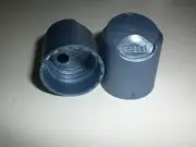 24-410 METALLIC BLUE PEARL DISC TOP CAP LOT OF 100 CAPS