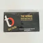 Tori Belle The Works Brow and Liner Kit Taupe Eyebrow Gel, Stencils & Brush