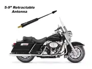 VMS 5" BLACK RETRACTABLE ANTENNA FOR HARLEY DAVIDSON ROAD KING