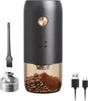 Generic Portable Battery Powered Burr Coffee Grinder with Adjustable settings, 3