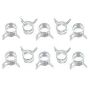 Spring Hose Clamp, 20pcs 65Mn Steel 7mm Low Pressure Air Clip, Zinc Plated