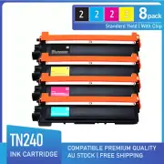 8x TN240 B/C/M/Y Toner for Brother HL3045 HL3045CN HL 3045 HL3075 HL3075CW 3075