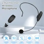 Wireless Microphone Headset Mic System For Voice Teaching Speaker Karaoke 2.4G