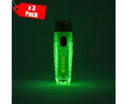 For XHP90 Rechargeable Zoom Flashlight with Emergency Hammer LCD Screen Large Wide Angle Lens