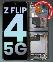 Original Samsung Galaxy Z Flip4 5GInner OLED Display Graphite Frame Service Pack