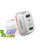 [106美國直購] Quick Charge 3.0 Anker 42W 2-Port USB Car Charger PowerDrive+2 -White 車載充電器