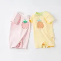 在飛比找ETMall東森購物網優惠-davebella戴維貝拉連身衣夏季嬰兒寶寶純棉卡通印花短袖
