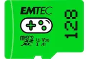 Emtec 128GB UHS I U3 V30 A1 Memory Card Green [ECMSDM128GXCU3G]