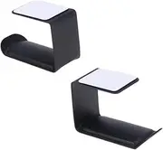 CONGARTENO Wall Mounted Headset Holder Under Desk Storage Rack for Headphones Sturdy Metal Design Black for Home Office