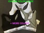 CALVIN KLEIN MODERN COTTON LOGO BRALETTE: STYLE #F3785- CHOOSE YOUR COLOR & SIZE