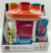 Battat – Shape Sorter House – Color & Shape Sorting Toy w/ 6 Keys and 12 Shapes