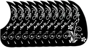 ERINGOGO 10pcs Acoustic Guitar Pickguard Replacement Scratch Resistant Plate for Folk Guitars Easy Installation Enhances Appearance for Musicians of All Levels