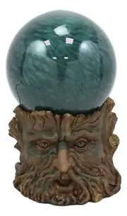 Mystical Forest Greenman Ent Tree Spirit Magical Sand Storm Gazing Ball Figurine