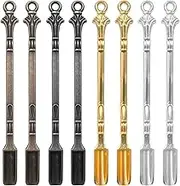 8 PCS Mini Snuff Spoon,Shovel Spoons,Metal Scoop Shovel Mini Spoon for Measuring Spices, Glitter Powder, Coffee, Filling Bottles