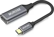 USB C to HDMI Adapter 4K@60Hz, MUROSE USB Type-C Male to HDMI Female Adapter,10Gbp/s Speed Thunderbolt 3/4 to HDMI Connector for MacBook Pro, MacBook Air, iPad Pro, Pixelbook, XPS, Galaxy, and More