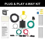 CURT 2019-2024 Ford Edge SE and SEL Custom Wiring Harness, 4-Way Flat Output
