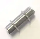 5 Pk UHF Female Jack to Female Jack Bulkhead Teflon RF Coaxial Adapter Connector
